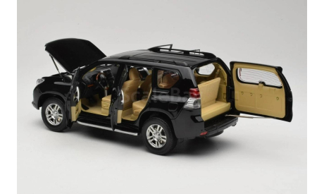 Тойота Toyota Land Cruiser Prado 2009 Черный Paudi models 1:18 Раритет, масштабная модель, scale18
