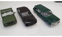 УАЗ-469, ГАЗ-3102, ГАЗ-2402 три кузова одним лотом, сборная модель автомобиля, деагостини, scale43