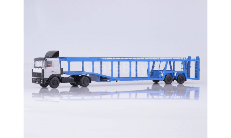 7052 - МАЗ-5432 с полуприцепом-автовозом 934410 (А908), масштабная модель, Start Scale Models (SSM), scale43