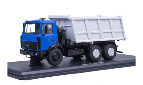 1168 - МАЗ-5516 самосвал (синий/серый) /откидывающаяся кабина/, масштабная модель, Start Scale Models (SSM), scale43