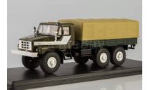 С 1-го рубля!!! 1221 - УРАЛ-43223 бортовой с тентом, масштабная модель, Start Scale Models (SSM), scale43