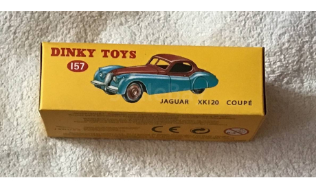 DINKY TOYS. ATLAS. JAGUAR XK120 COUPE 157, масштабная модель, scale0