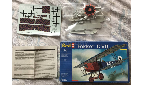 FOKKER. D VII. САМОЛЁТ. 1:48.  REVELL, сборные модели авиации, scale144