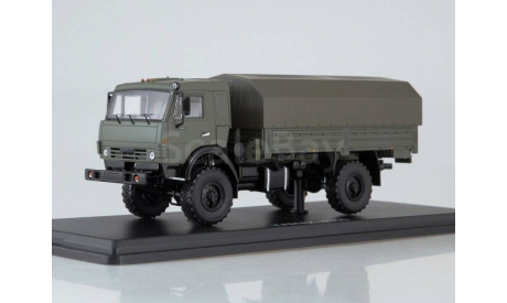 КАМАЗ-4350 4х4 Мустанг (с тентом) SSM1320, масштабная модель, SMM, 1:43, 1/43