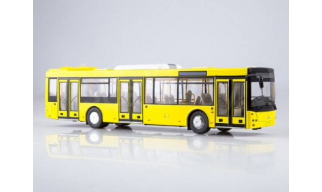 МАЗ-203 Городской автобус, жёлтый, масштабная модель, Автоистория (АИСТ), scale43