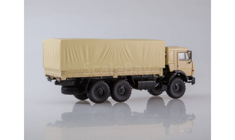 КАМАЗ-43118 6x6 бортовой с тентом, масштабная модель, scale43