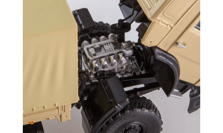 КАМАЗ-43118 6x6 бортовой с тентом, масштабная модель, scale43