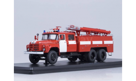 АЦ-40(133ГЯ), красный с белыми полосами, масштабная модель, 1:43, 1/43, Start Scale Models (SSM)