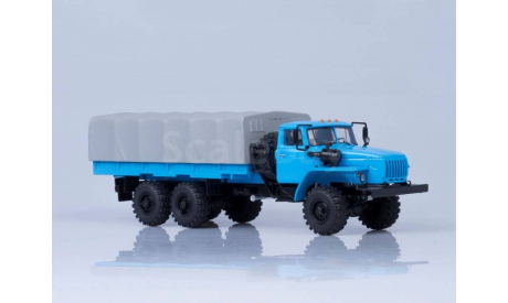 УрАЛ-4320-0911 бортовой с тентом (длиннобазный, база 4555 мм), масштабная модель, scale43, Автоистория (АИСТ)