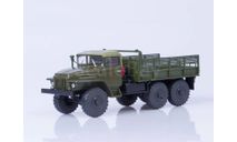 УрАЛ-375 (тентованная кабина) бортовой, хаки, масштабная модель, scale43, Автоистория (АИСТ)