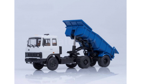 МАЗ-5432 с полуприцепом МАЗ-5232В, (серый/голубой), масштабная модель, scale43, Автоистория (АИСТ)
