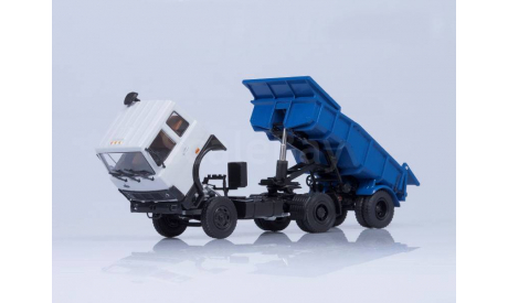 МАЗ-5432 с полуприцепом МАЗ-5232В, (серый/голубой), масштабная модель, scale43, Автоистория (АИСТ)