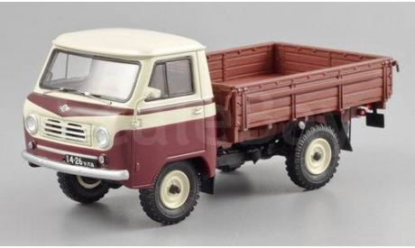 УАЗ-450Д бортовой - бежевый/бордовый DIP Models  145002 (лимит.выпуск), масштабная модель, scale43