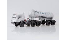 КАМАЗ 54112 с полуприцепом-цементовозом ТЦ-11, серый SSM, масштабная модель, Start Scale Models (SSM), scale43