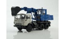 Экскаватор ЭО-3532 (5511), серый/синий Лицензионная модель, масштабная модель, КамАЗ, MODIMIO, scale43