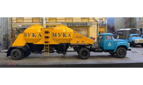 ЗИЛ 130В1 (SSM) с п/п Муковоз К4-АМГ (Ретролаб), масштабная модель, SSM+Ретролаб (Минск), scale43