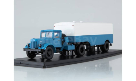 МАЗ-200В с полуприцепом МАЗ-5217, голубой / белый SSM, масштабная модель, Start Scale Models (SSM), scale43