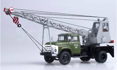 Автокран АК-75В на базе ЗИЛ-130-76 хаки, серый (SSM), масштабная модель, Start Scale Models (SSM), scale43