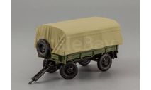 Прицеп 2-ПН-2 (военные ГРЗ, с дугами и тентом) DIP Models 600203, масштабная модель, scale43