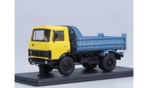 МАЗ-5551 самосвал (ранний, жёлтый/синий) /откидывающаяся кабина/SSM, масштабная модель, Start Scale Models (SSM), scale43