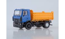 МАЗ-5550 самосвал синий желтый SSM, масштабная модель, Start Scale Models (SSM), scale43