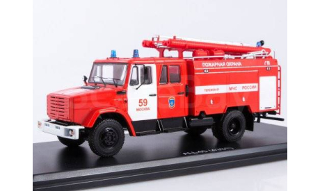 АЦ-40 (4331) Двухкабинный МЧС Пожарный 01 ’Москва 59’ SSM, масштабная модель, Start Scale Models (SSM), scale43, ЗИЛ