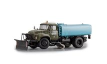 ЗИЛ-130 КО-002 Автомобиль Поливомоечный - 1991 г. хаки с голубым DIP Modela 113010, масштабная модель, DiP Models, scale43