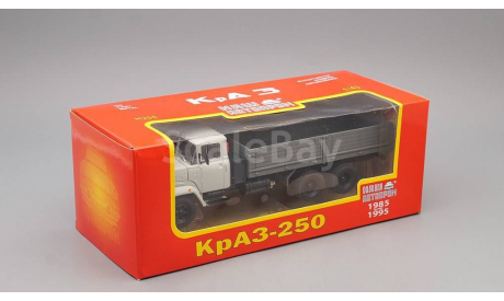 КРАЗ 250 бортовой  (1985-1995), серый, масштабная модель, Наш Автопром, scale43