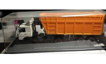 МАЗ-6422 белый с щеповозом МАЗ-9506-30  (оранжевый) АИСТ, масштабная модель, Автоистория (АИСТ), scale43