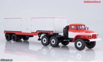 Урал 377 С 6х6 + полуприцеп ОДАЗ 935 1983 SSM 7055, масштабная модель, Start Scale Models (SSM), scale43