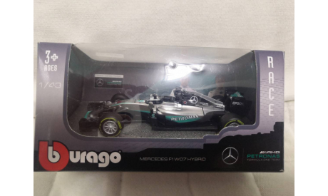 Модель formula 1 Mercedes F1 W07 2016 Lewis Hamilton Льюис Хэмильтон 1 43 Bburago, масштабная модель, Mercedes-Benz, scale43