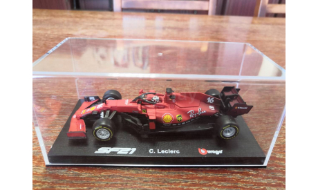 Модель formula 1 Ferrari SF21 2021 Charles Leclerc (Шарль Леклер) 1 43 Bburago, масштабная модель, scale43