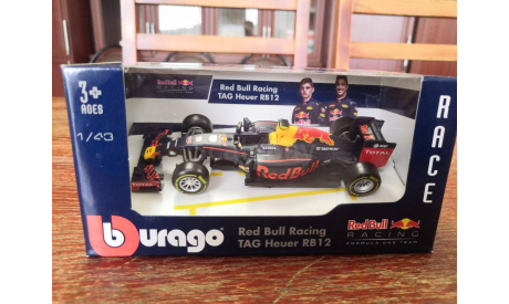 Модель Red Bull RB12 2016 formula 1 43 Bburago Daniel Ricciardo Даниэль Риккардо, масштабная модель, scale43