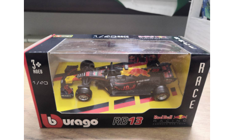 Модель Red Bull RB13 2017 Max Verstappen Макс Ферстаппен formula 1 43 Bburago, масштабная модель, 1:43, 1/43