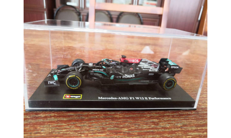 Модель formula 1 Mercedes F1 W12 2021 Lewis Hamilton Льюис Хэмилтон 1 43 Bburago, масштабная модель, Mercedes-Benz, 1:43, 1/43