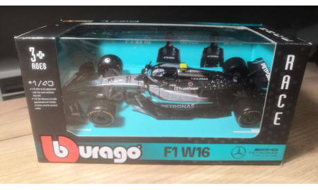 Модель formula 1 43 Mеrсеdes-AMG W16 2025 Kimi Antonelli Кими Антонелли Bburago, масштабная модель, scale43, Mercedes-Benz