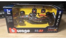 Модель formula 1 43 Red Вull RB21 2025 Max Verstappеn Макc Фeрcтаппен Bburago, масштабная модель, scale43