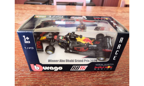 Модель Red Bull RB16 2020 Max Verstappen Макс Ферстаппен formula 1 43 Bburago, масштабная модель, scale43