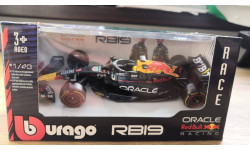 Модель formula 1 Red Bull RB19 2023 Max Verstappen Макс Ферстаппен 1 43 Bburago