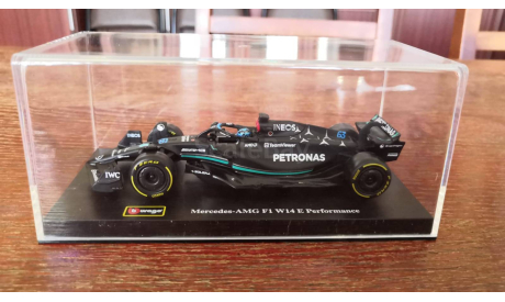 Модель formula 1 Мercеdеs-AМG F1 W14 E 2023 George Russell Джoрдж Рaccелл 1 43 Bburago, масштабная модель, scale43, Mercedes-Benz