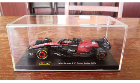 Модель formula 1 Аlfa Rоmeо С43 2023 Zhou Guanyu Чжоу Гуаньюй 1 43 Bburago, масштабная модель, Alfa Romeo, scale43