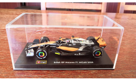 Модель formula 1 McLaren MCL60 2023 British GP Oscar Piastri Оскар Пиастри 1 43 Bburago, масштабная модель, scale43