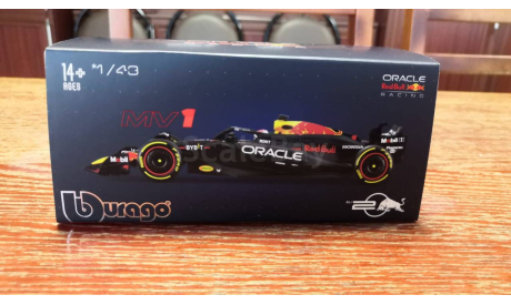 Модель Formula 1 43 Red Bull RB20 2024 Max Verstappеn Макc Фeрcтаппен Bburago, масштабная модель, scale43