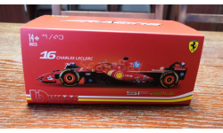 модель Formula 1 43 Fеrrari SF24 2024 Сharlеs Leclerc Шарль Лeклep Bburago