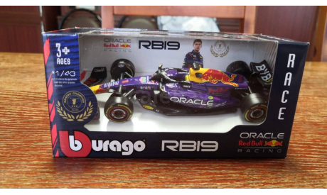 Модель formula 1 43 Red Вull RB19 2023 Las Vegas GP (гран-при Лас-Вегаса) Max Verstappеn Макc Фeрcтаппен Вburаgo, масштабная модель, BBurago, scale43