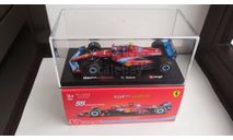 модель Formula 1 43 Fеrrari SF24 2024 Miami GP Гран-при Майами Carlos Sainz Карлос Сайнс Bburago, масштабная модель, scale43, Ferrari