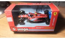 модель Formula 1 43 Fеrrari SF24 2024 Miami GP Гран-при Майами Carlos Sainz Карлос Сайнс Bburago, масштабная модель, scale43, Ferrari
