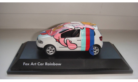 VOLKSWAGEN FOX ART CAR RAINBOW SCHUCO  ТОЛЬКО МОСКВА САМОВЫВОЗ, масштабная модель, scale43