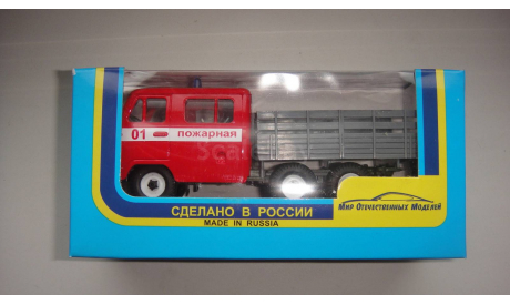 УАЗ 452К ПОЖАРНАЯ  ПЛАСТИК  ТОЛЬКО МОСКВА САМОВЫВОЗ, масштабная модель, scale43