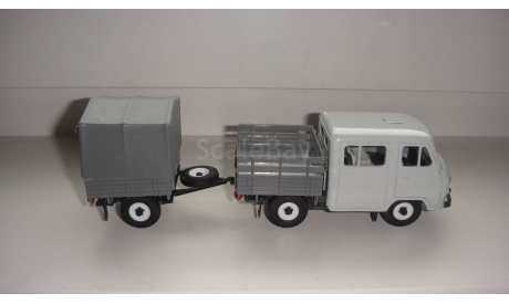 УАЗ 3962 С ПРИЦЕПОМ  ТОЛЬКО МОСКВА САМОВЫВОЗ, масштабная модель, scale43